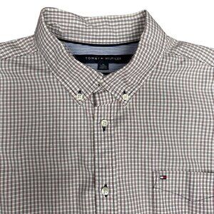 Men's TOMMY HILFIGER 80's 2 Ply Dress‎ Shirt- Size Extra Large
